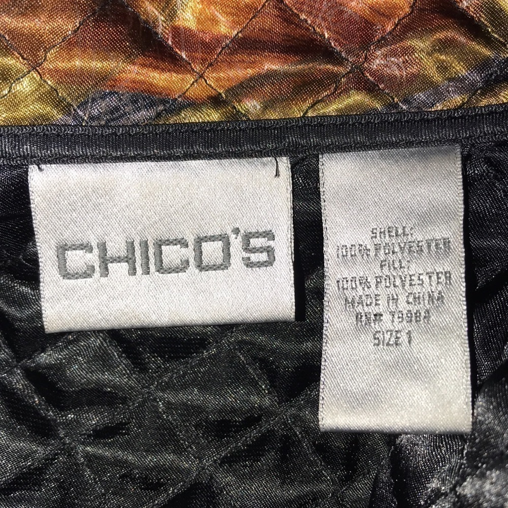 Gorgeous Chico’s Quilted Vest Size 1​​​ - Picture 7 of 7